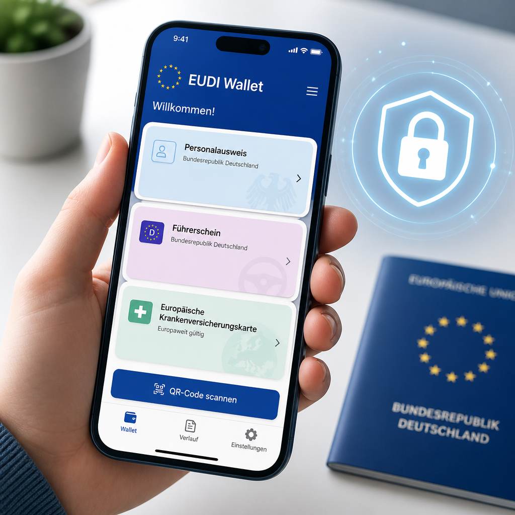 EUDI Wallet auf dem Smartphone