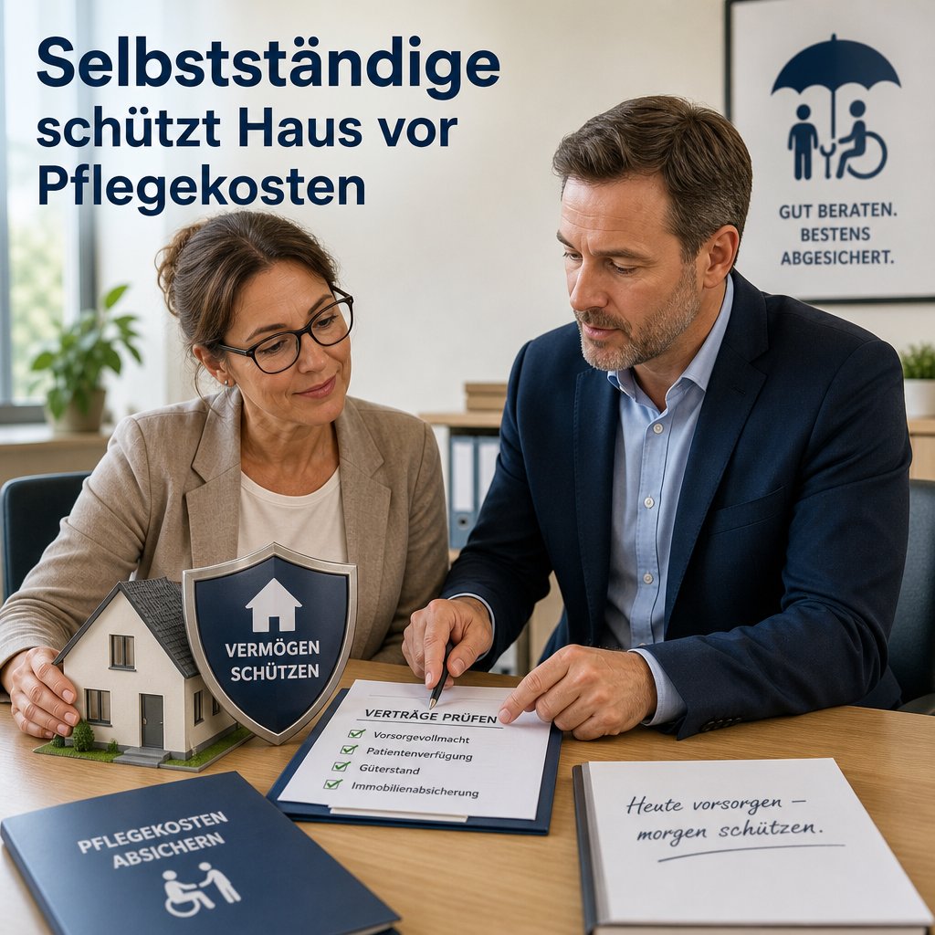 Selbstständige schützt Haus vor Pflegekosten